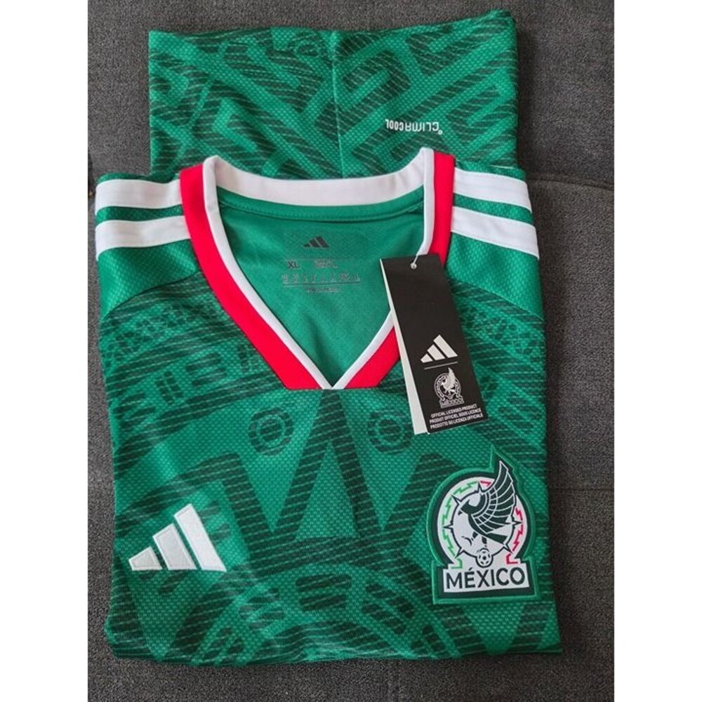Mexico National Team Soccer Woman's Jersey Adidas ClimaCool Green XL Slim fit